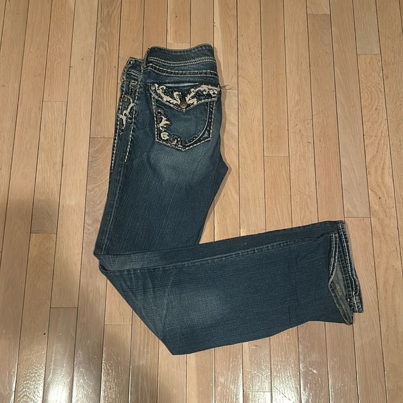 BUNDLE - Two Size 7 Amethyst & Silver Y2K Low Rise & Flared Jeans - Picture 15 of 15